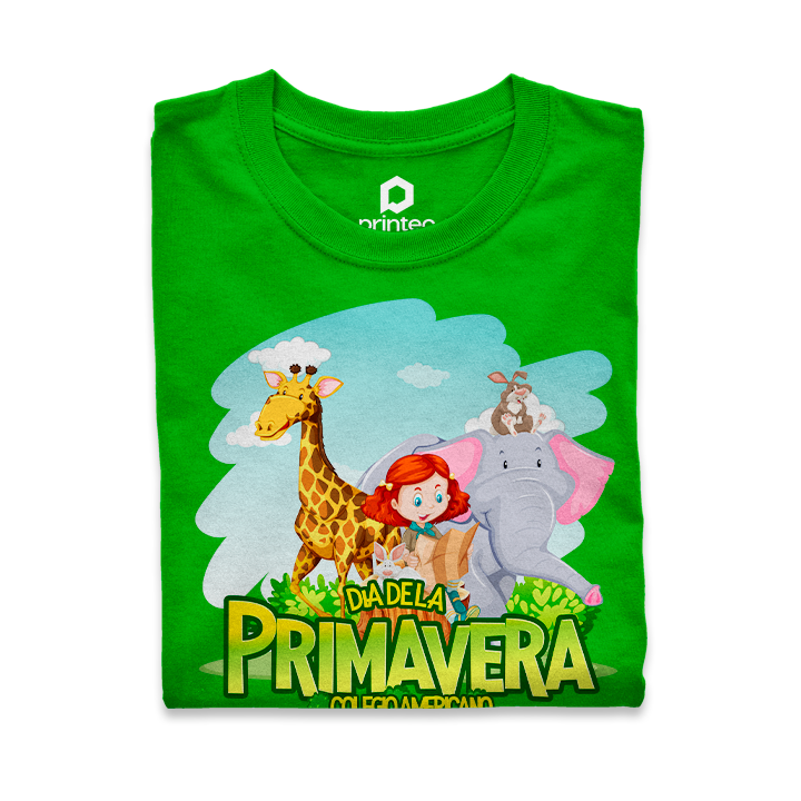 PLAYERA PRIMAVERA NIÑAS CON JIRAFA – PRINTEO - Main Image