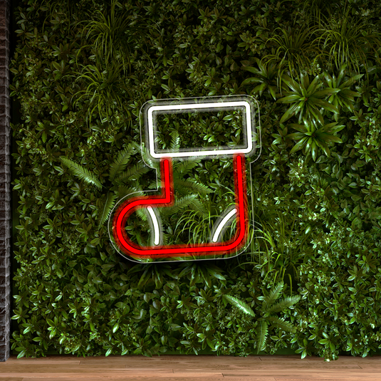 Letrero Neon BOTA NAVIDAD