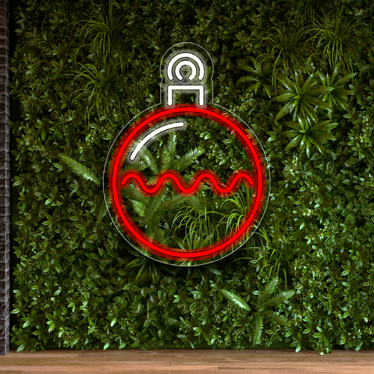 Letrero Neon ESFERA NAVIDAD