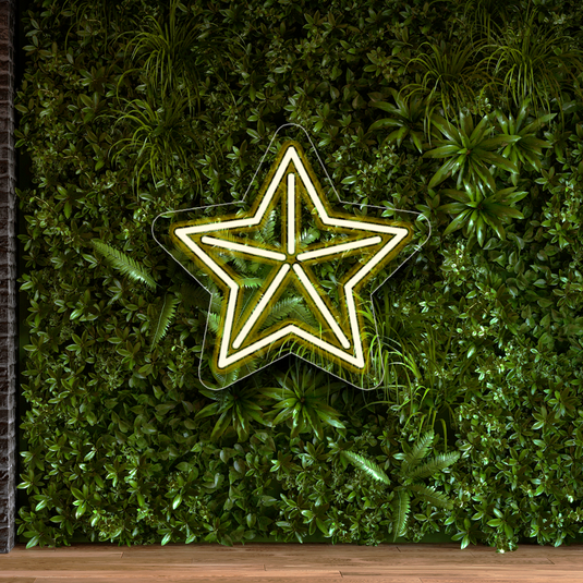 Letrero Neon ESTRELLA NAVIDAD
