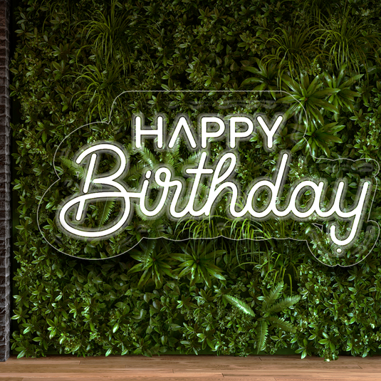 Letrero Neon HAPPY BIRTHDAY
