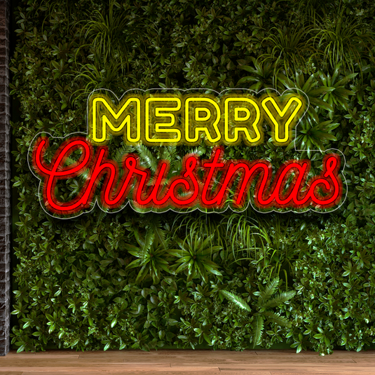 Letrero Neon MERRY CHRISTMAS