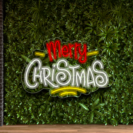 Letrero Neon MERRY CHRISTMAS
