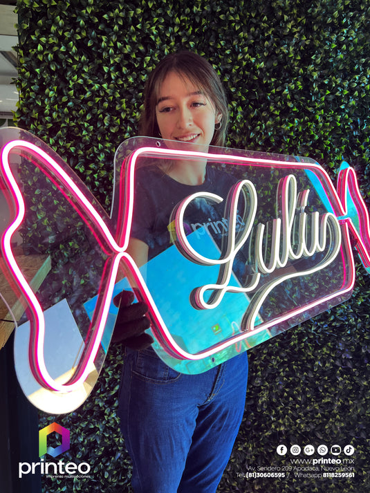 LETRERO NEON PERSONALIZADO