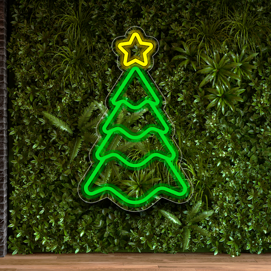 Letrero Neon PINO NAVIDAD