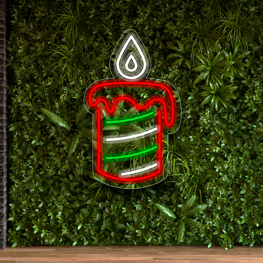 Letrero Neon VELA NAVIDAD