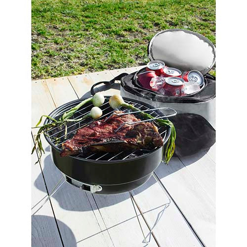 ASADOR CON HIELERA CAMPING