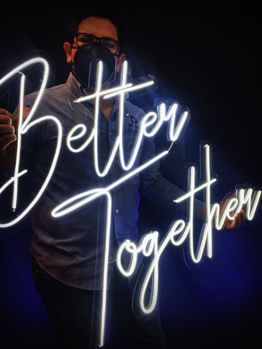 Letrero Neon Better Together Gigante 1 Metro