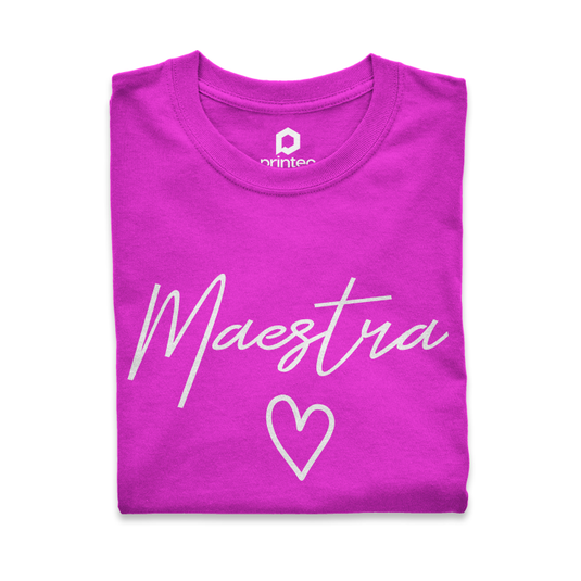 PLAYERA DÍA DEL MAESTRO - MAESTRA CORAZÓN