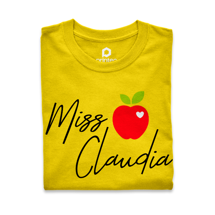 PLAYERA DÍA DEL MAESTRO - NOMBRE MANZANA