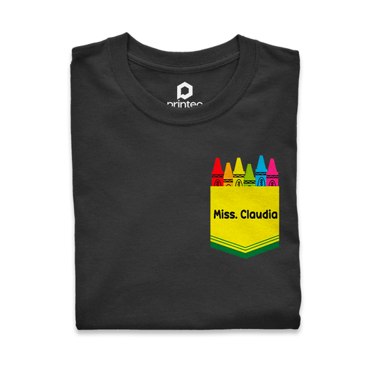 PLAYERA DÍA DEL MAESTRO - BOLSA CRAYONES