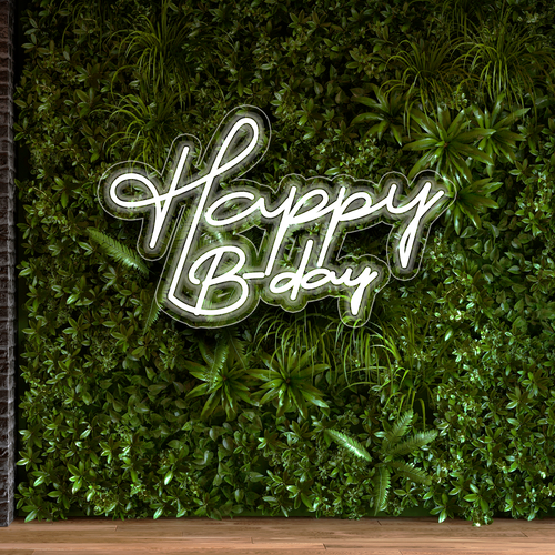 Letrero Neon HAPPY B-DAY