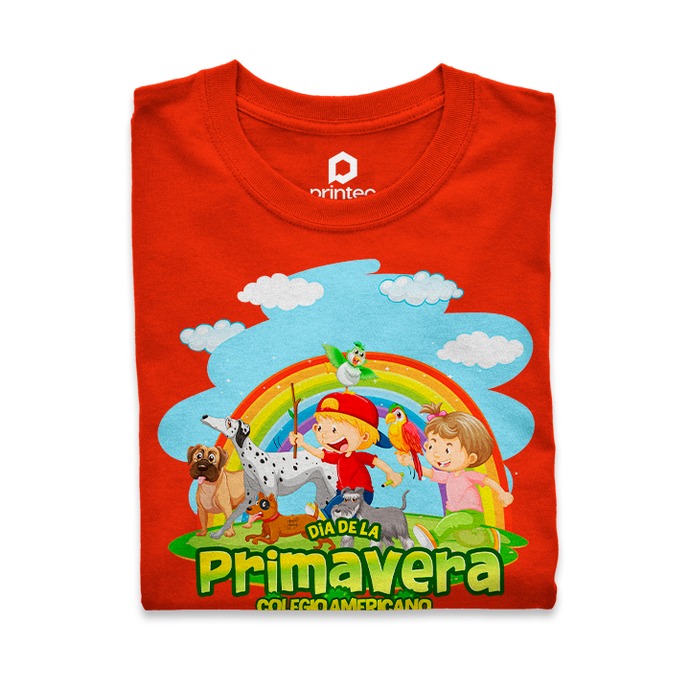 PLAYERA PRIMAVERA - NIÑOS CON ANIMALES