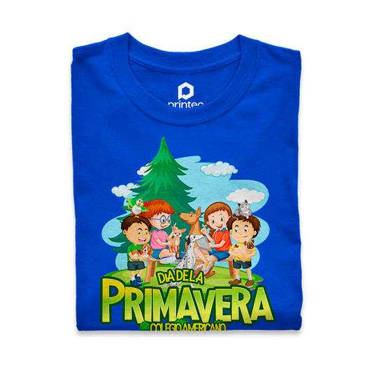 PLAYERA PRIMAVERA - NIÑOS CON PERRITOS