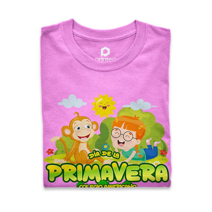 PLAYERA PRIMAVERA - NIÑA CON CHANGUITO