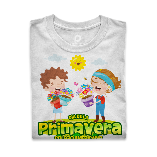 PLAYERA PRIMAVERA - NIÑOS CON FLORES