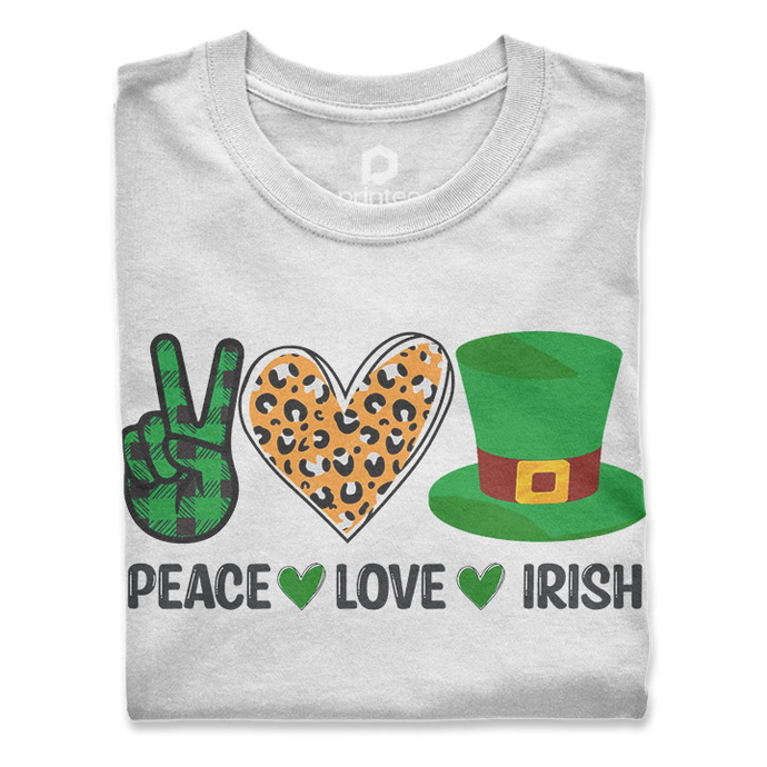 PLAYERA SAN PATRICIO - PEACE LOVE IRISH