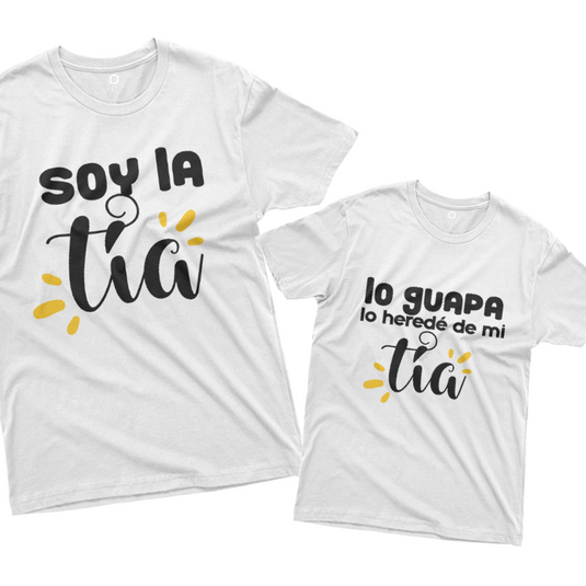 COMBO PLAYERAS SOBRINA GUAPA