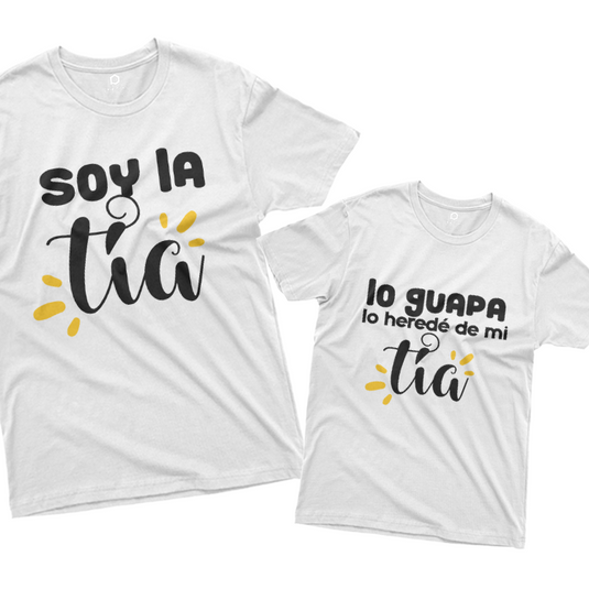 Playeras de tia y sobrina hotsell