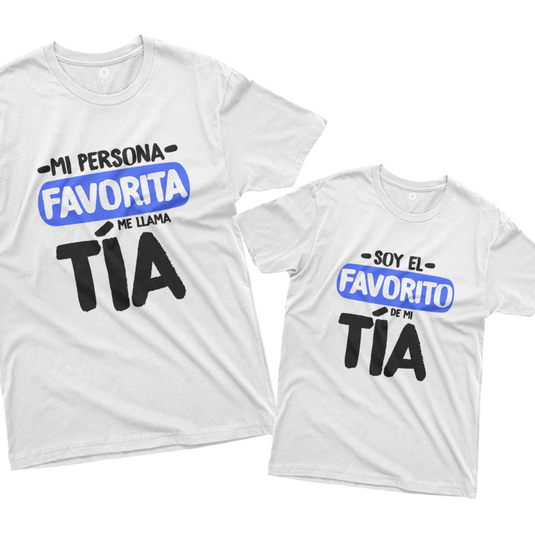 COMBO PLAYERAS SOBRINO PERSONA FAVORITA