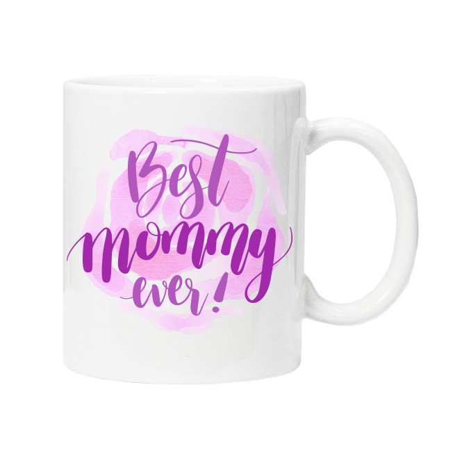 Kosmetiktasche 'Best Mummy Ever' – Schwarze Leinentasche 22x16 Cm Als Geschenkidee