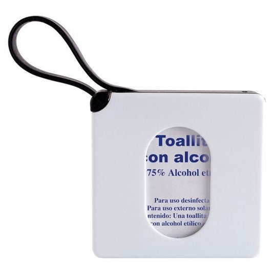 ESTUCHE CON ASA DE SILICON PADS DE ALCOHOL