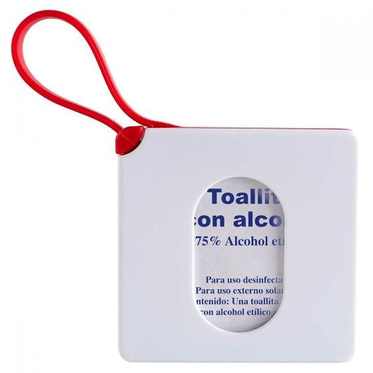 ESTUCHE CON ASA DE SILICON PADS DE ALCOHOL